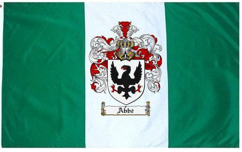 Abbe family crest coat of arms flag