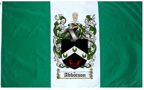 Abbotson family crest coat of arms flag