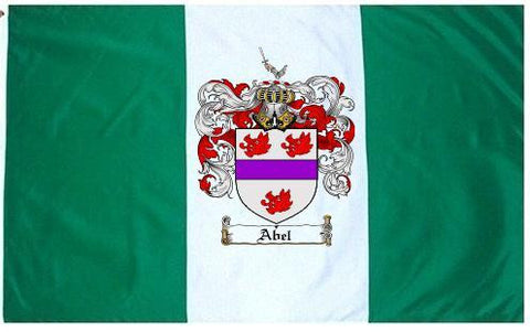 Abel family crest coat of arms flag