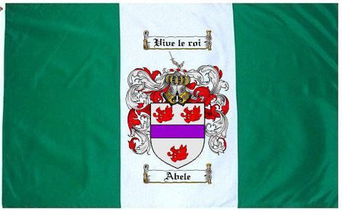 Abele family crest coat of arms flag