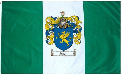 Abeli family crest coat of arms flag