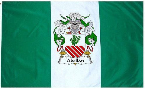 Abellan family crest coat of arms flag