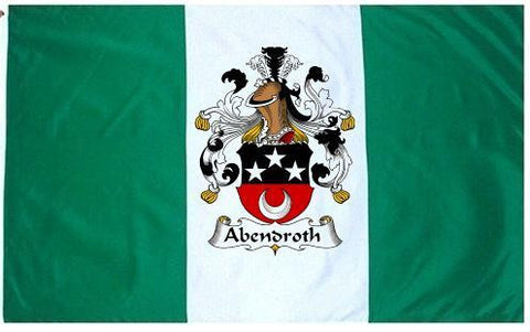 Abendroth family crest coat of arms flag