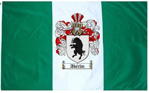 Aberlin family crest coat of arms flag