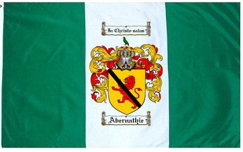 Abernathie family crest coat of arms flag