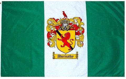 Abernathy family crest coat of arms flag