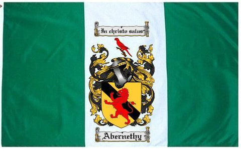 Abernethy family crest coat of arms flag