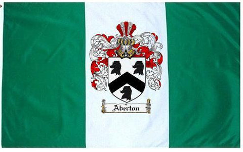 Aberton family crest coat of arms flag