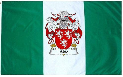 Abio family crest coat of arms flag