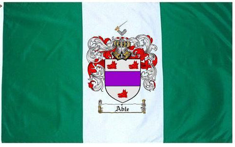 Able family crest coat of arms flag