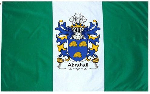 Abrahall family crest coat of arms flag