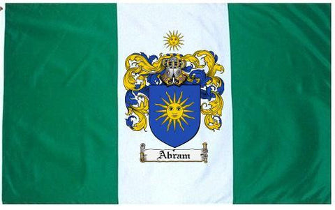 Abram family crest coat of arms flag