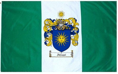 Abrami family crest coat of arms flag