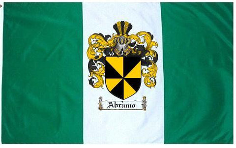 Abramo family crest coat of arms flag