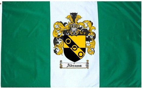 Abrams family crest coat of arms flag