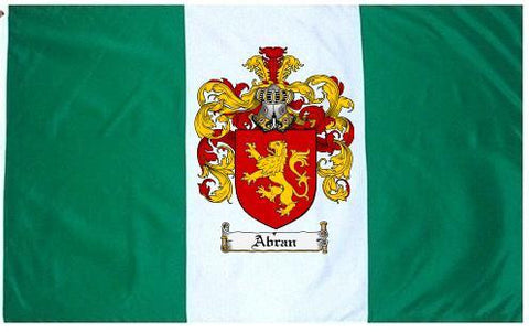 Abran family crest coat of arms flag