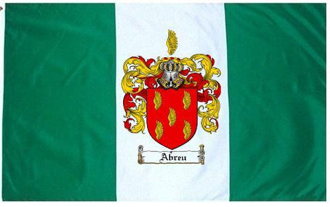 Abreu family crest coat of arms flag