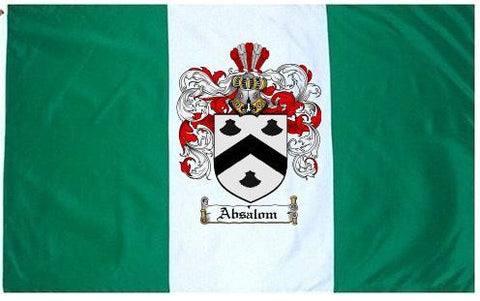 Absalom family crest coat of arms flag