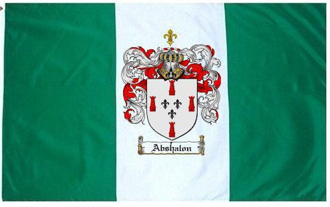 Abshalon family crest coat of arms flag