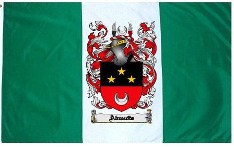 Abundis family crest coat of arms flag