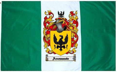 Accomando family crest coat of arms flag