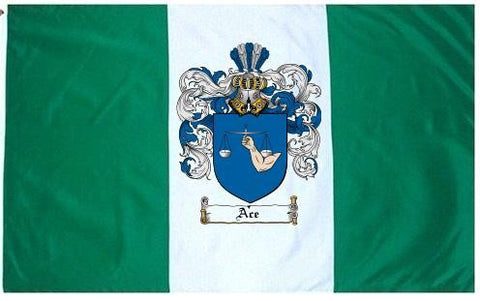 Ace family crest coat of arms flag