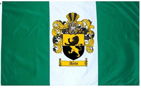 Aceto family crest coat of arms flag