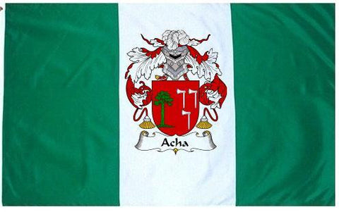 Acha family crest coat of arms flag