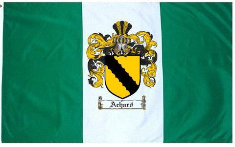 Achard family crest coat of arms flag