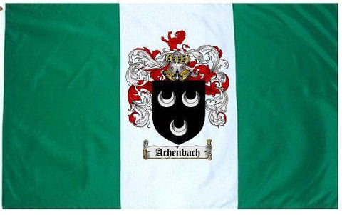 Achenbach family crest coat of arms flag