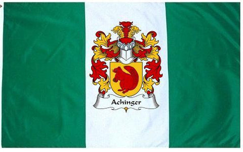 Achinger family crest coat of arms flag