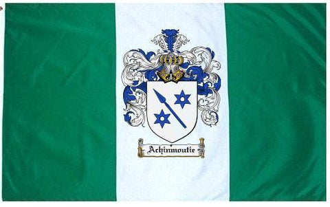 Achinmoutie family crest coat of arms flag