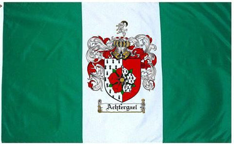 Achtergael family crest coat of arms flag