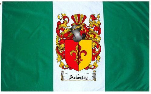 Ackerley family crest coat of arms flag