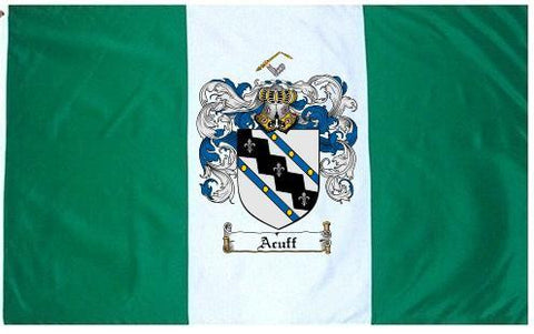 Acuff family crest coat of arms flag