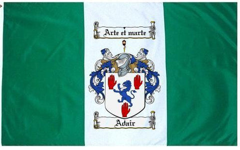 Adair family crest coat of arms flag