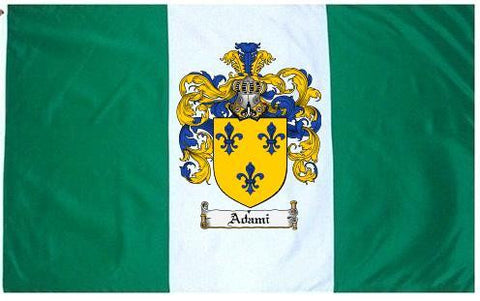 Adami family crest coat of arms flag