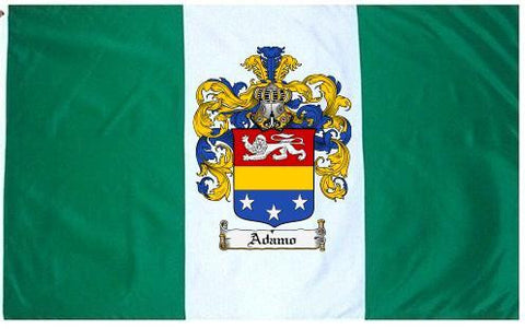 Adamo family crest coat of arms flag