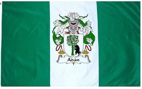 Adan family crest coat of arms flag