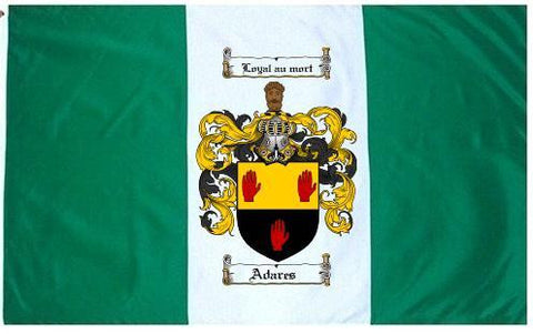 Adares family crest coat of arms flag