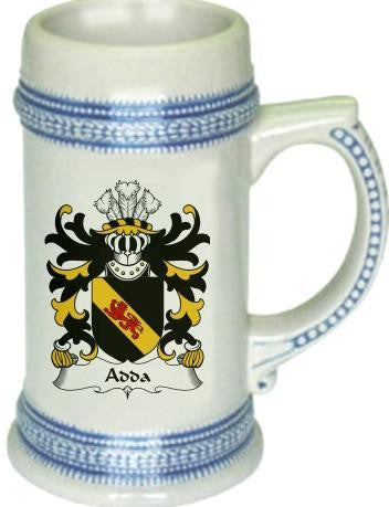 Adda family crest stein coat of arms tankard mug