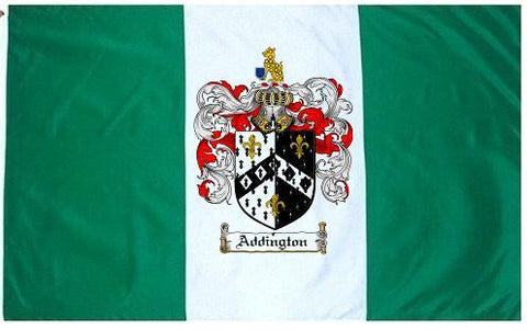 Addington family crest coat of arms flag