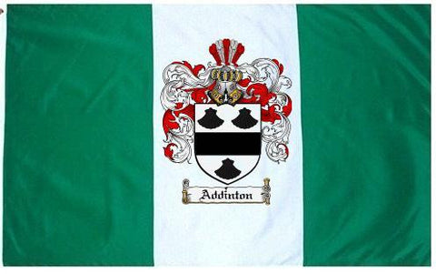 Addinton family crest coat of arms flag