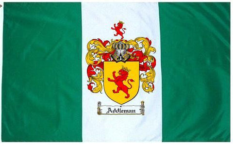 Addleman family crest coat of arms flag