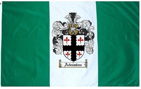 Adenston family crest coat of arms flag