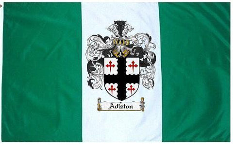 Adiston family crest coat of arms flag