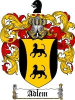Adlem coat of arms family crest download