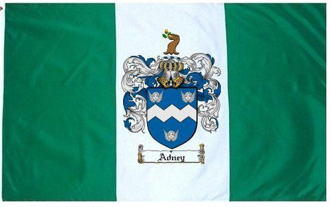 Adney family crest coat of arms flag