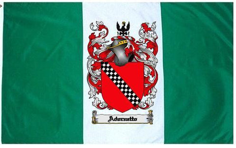 Adornetto family crest coat of arms flag