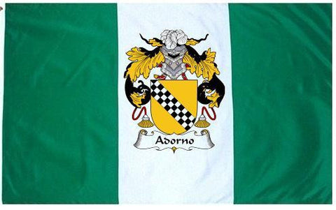 Adorno family crest coat of arms flag